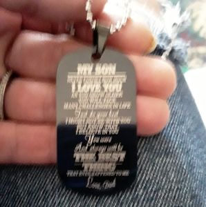 Necklace to my so from dad